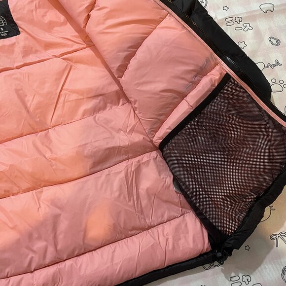 Black And Pink Contrast Hooded Down Jacket Stussy - Picture 4 of 5